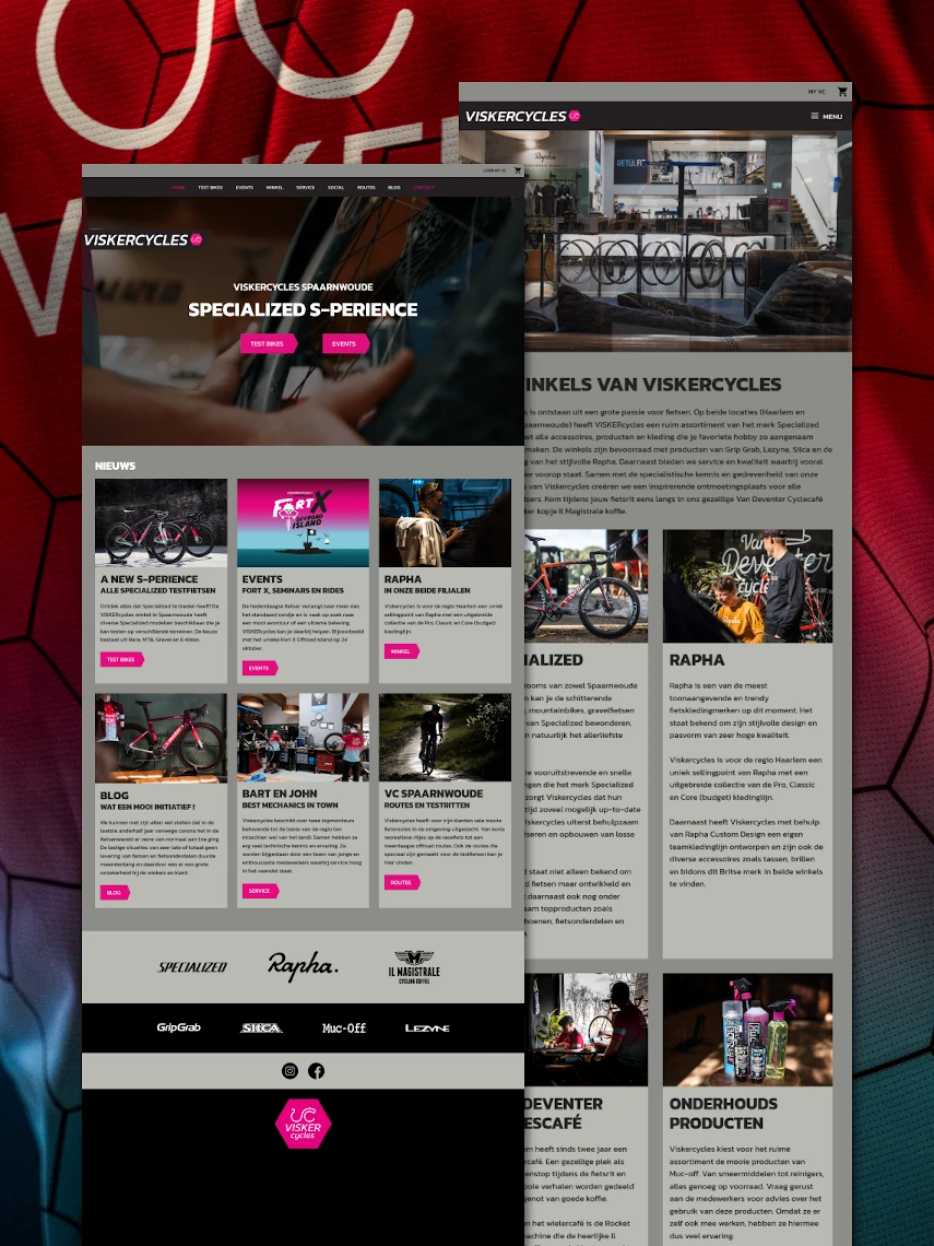 VISKERcycles website